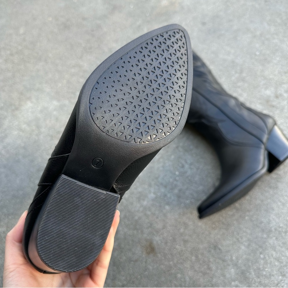 Black Western Leather Boots - Picture 6 of 6
